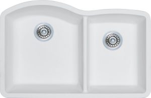 White 6040 Granite Composite Sink GC6040W