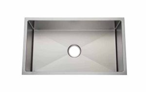 31.5″ Stainless Steel 3/4 Radius Round Drain Kitchen Sink