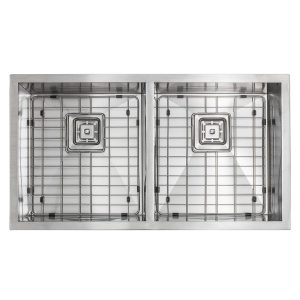 32″ Stainless Steel 3/4 Radius 50/50 Square Drain