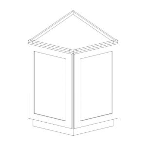 Montgomery Grey Elite Angle Base Cabinet 24"