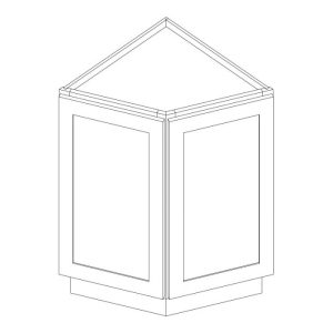 Vanderbilt Driftwood Grey Angle Base Cabinet 24"