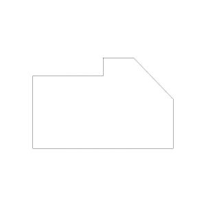 Montgomery Grey Elite Angle Light Rail Molding 96"W