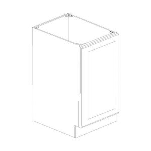 Vanderbilt Driftwood Grey Base Full Height Door Cabinet 18"