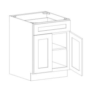 B24 - Double Door / Single Drawer Base Cabinet