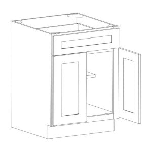 Vanderbilt Driftwood Grey Base Cabinet 24"