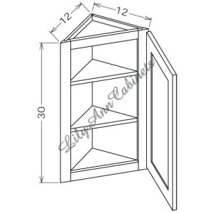 Angle Wall Open Frame Glass Door