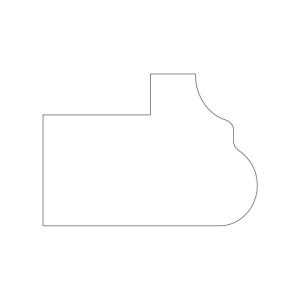 LRM8 - Light Rail Molding 96"