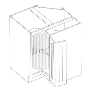Vanderbilt Driftwood Grey Lazy Susan Cabinet 36"