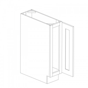 Vanderbilt Driftwood Grey Base Full Height Door Cabinet 9"