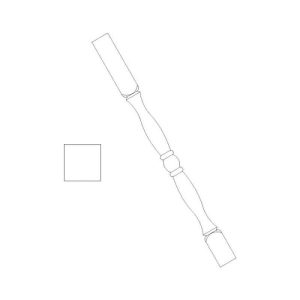 Vanderbilt Driftwood Grey Classic Leg Post 3"W x 42"H