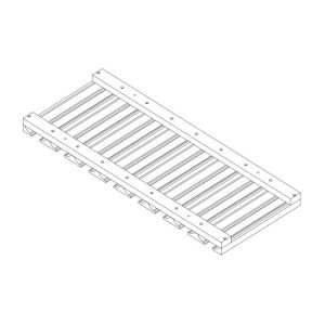 Vanderbilt Driftwood Grey Stem Glass Holder Cabinet 30"W