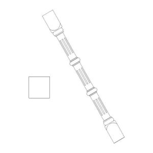 Fluted Split Post Leg 36"