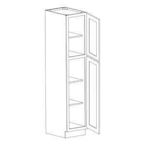 Vanderbilt Driftwood Grey Utility Cabinet 18"W x 90"H