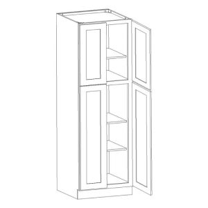 Montgomery Grey Elite Utility Cabinet 24"W x 84"H