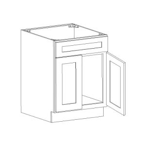 Vanderbilt Driftwood Grey Vanity Sink Base Cabinet 27"W