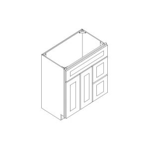 V3621D-R - Vanity Sink Base Drawer Right Cabinet 36"
