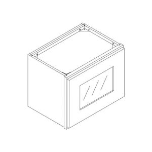 W1212BGFI - Wall Beveled Glass Door with Finished Interior 12" x 12"