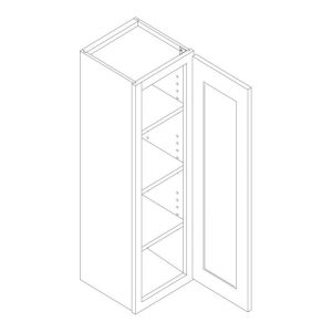 Vanderbilt Driftwood Grey Wall Cabinet 21"W x 42"H