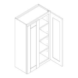 Vanderbilt Driftwood Grey Wall Cabinet 24"W x 42"H