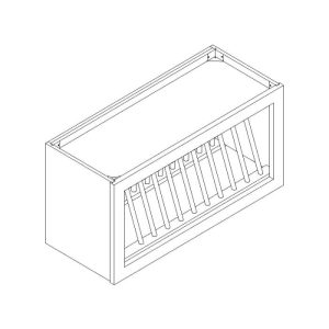 W3018PR - Wall Plate Rack Cabinet 30" x 18"