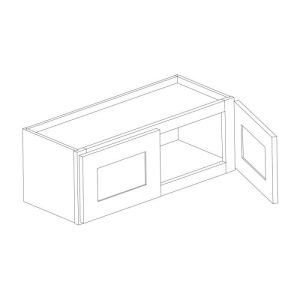 Vanderbilt Driftwood Grey Wall Cabinet 36"W x 18"H