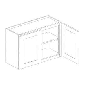 Vanderbilt Driftwood Grey Wall Cabinet 36"W x 24"H