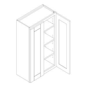 Vanderbilt Driftwood Grey Wall Cabinet 36"W x 42"H