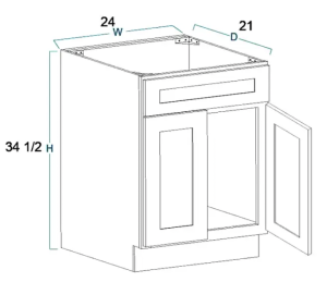 Wentworth Base Cabinet 24"