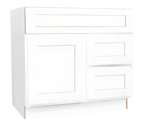 March Vanity Sink Base Drawer Cabinet 30" Right